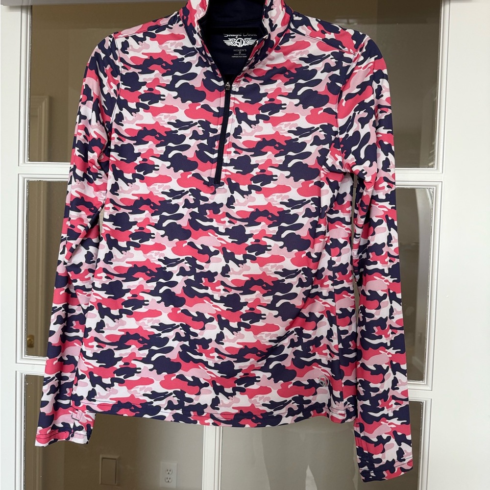 Women's Camo golf Jacket - Pink and Blue